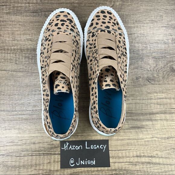 Blowfish~Women's~Malibu Marley Leopard Latte Spots Slip On Sneakers~Size 7.5 - Picture 5 of 8